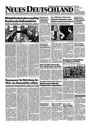 Neues Deutschland Online-Archiv on Mar 26, 1987