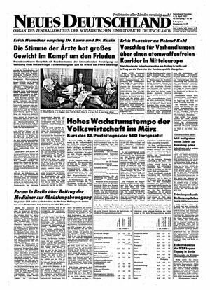 Neues Deutschland Online-Archiv vom 04.04.1987