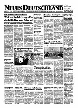 Neues Deutschland Online-Archiv vom 07.04.1987
