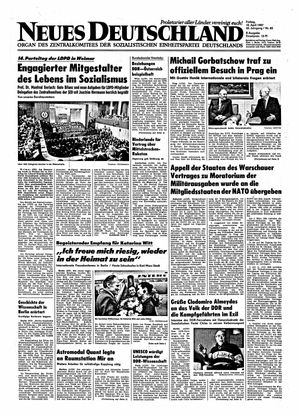 Neues Deutschland Online-Archiv vom 10.04.1987