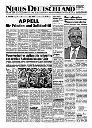 Neues Deutschland Online-Archiv on Apr 25, 1987