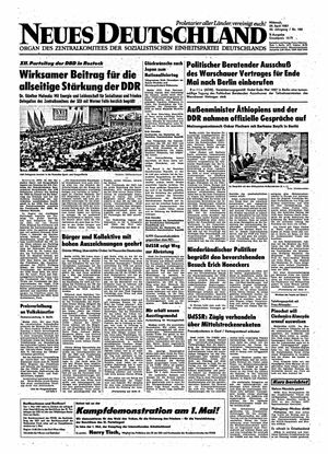 Neues Deutschland Online-Archiv vom 29.04.1987