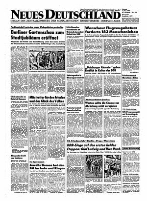 Neues Deutschland Online-Archiv vom 11.05.1987