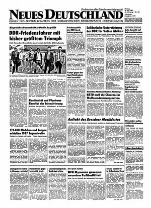 Neues Deutschland Online-Archiv vom 25.05.1987