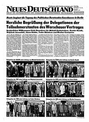 Neues Deutschland Online-Archiv vom 28.05.1987
