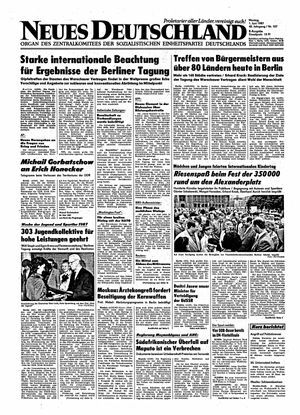 Neues Deutschland Online-Archiv on Jun 1, 1987