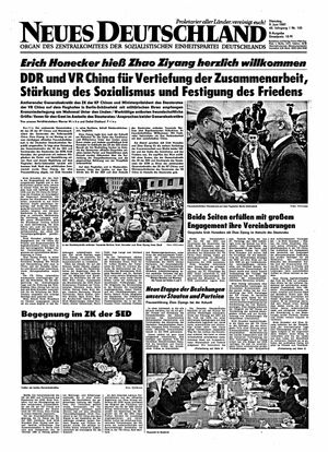 Neues Deutschland Online-Archiv vom 09.06.1987