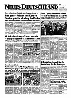 Neues Deutschland Online-Archiv vom 12.06.1987