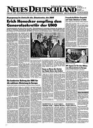 Neues Deutschland Online-Archiv vom 16.06.1987