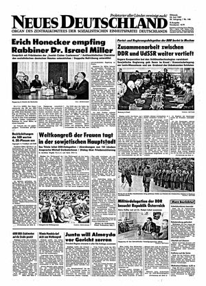 Neues Deutschland Online-Archiv vom 24.06.1987