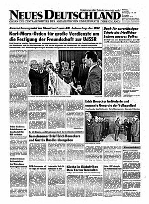 Neues Deutschland Online-Archiv vom 01.07.1987