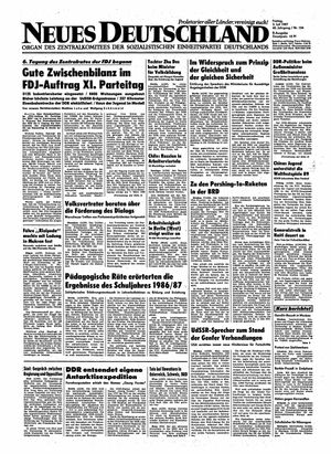 Neues Deutschland Online-Archiv vom 03.07.1987