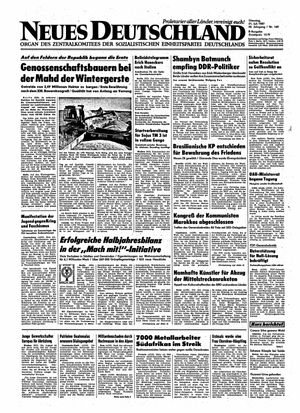 Neues Deutschland Online-Archiv vom 21.07.1987