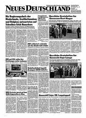 Neues Deutschland Online-Archiv vom 25.07.1987