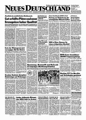 Neues Deutschland Online-Archiv vom 01.08.1987