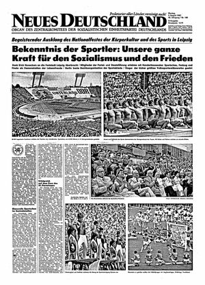 Neues Deutschland Online-Archiv vom 03.08.1987