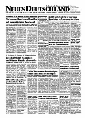 Neues Deutschland Online-Archiv vom 07.08.1987