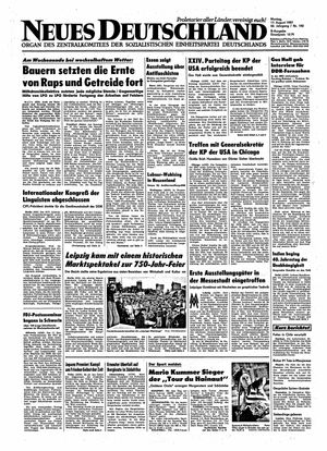 Neues Deutschland Online-Archiv vom 17.08.1987