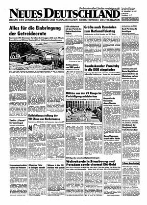 Neues Deutschland Online-Archiv vom 22.08.1987