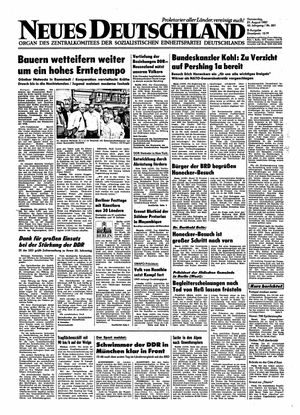 Neues Deutschland Online-Archiv vom 27.08.1987