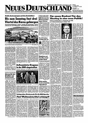 Neues Deutschland Online-Archiv vom 31.08.1987