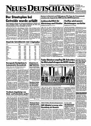 Neues Deutschland Online-Archiv vom 03.09.1987