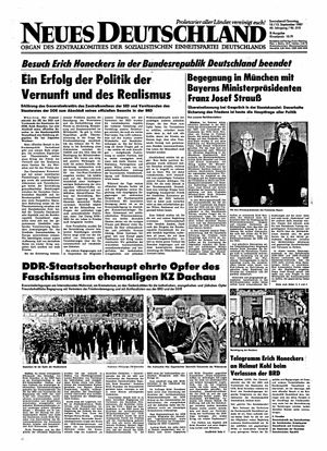 Neues Deutschland Online-Archiv vom 12.09.1987