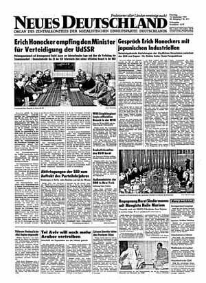 Neues Deutschland Online-Archiv vom 15.09.1987