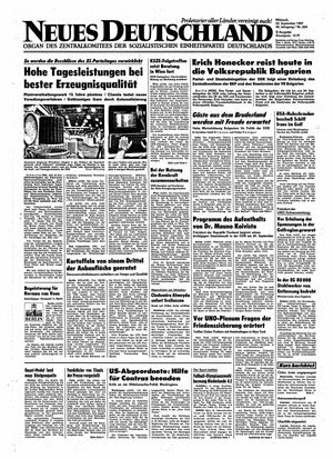 Neues Deutschland Online-Archiv vom 23.09.1987