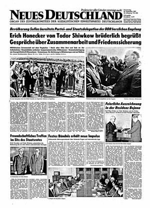 Neues Deutschland Online-Archiv vom 24.09.1987