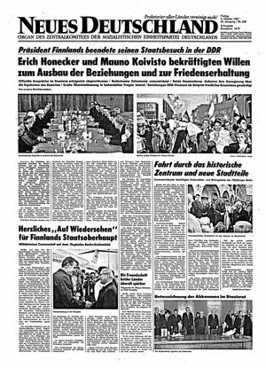 Neues Deutschland Online-Archiv vom 02.10.1987