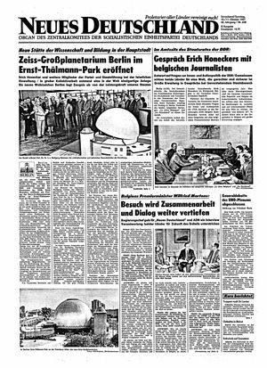 Neues Deutschland Online-Archiv vom 10.10.1987