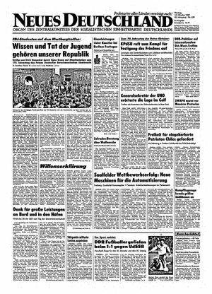 Neues Deutschland Online-Archiv vom 12.10.1987