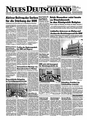 Neues Deutschland Online-Archiv vom 13.10.1987