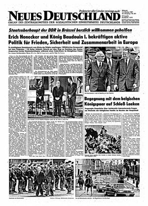 Neues Deutschland Online-Archiv vom 14.10.1987