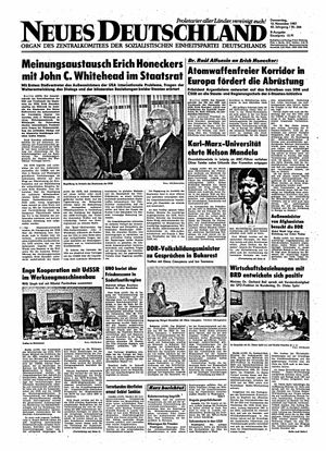Neues Deutschland Online-Archiv vom 12.11.1987