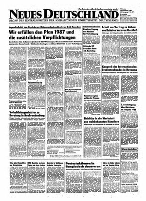 Neues Deutschland Online-Archiv vom 18.11.1987