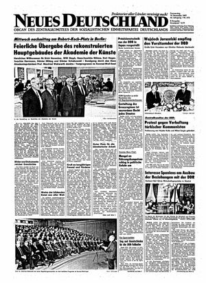Neues Deutschland Online-Archiv vom 19.11.1987