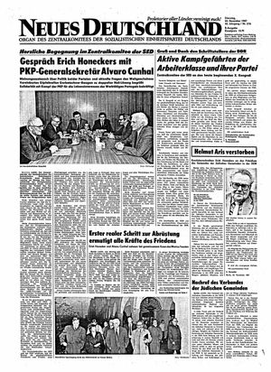 Neues Deutschland Online-Archiv vom 24.11.1987