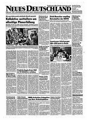 Neues Deutschland Online-Archiv vom 28.11.1987
