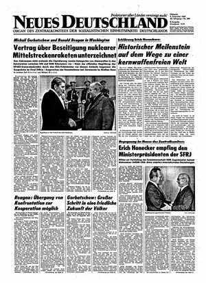 Neues Deutschland Online-Archiv vom 09.12.1987