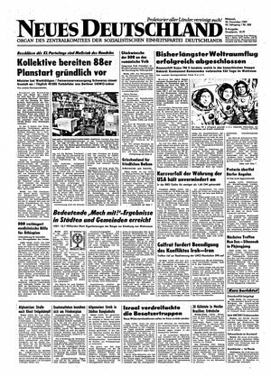 Neues Deutschland Online-Archiv vom 30.12.1987