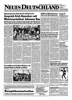 Neues Deutschland Online-Archiv vom 15.01.1988