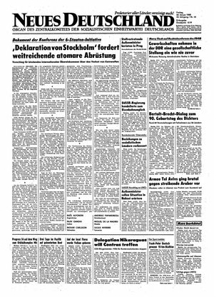 Neues Deutschland Online-Archiv vom 22.01.1988