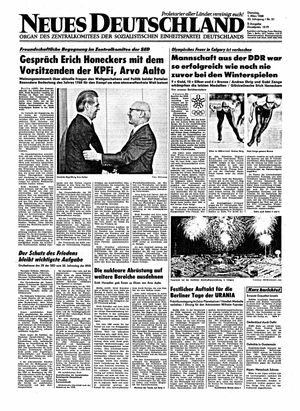 Neues Deutschland Online-Archiv on Mar 1, 1988