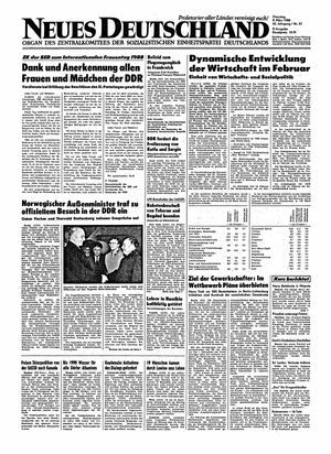 Neues Deutschland Online-Archiv vom 08.03.1988