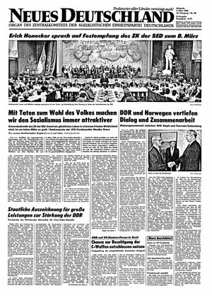 Neues Deutschland Online-Archiv vom 09.03.1988