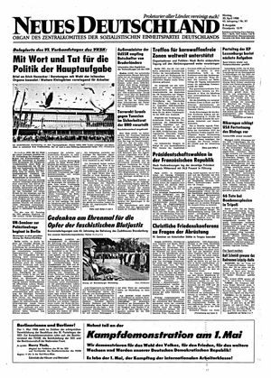 Neues Deutschland Online-Archiv vom 25.04.1988