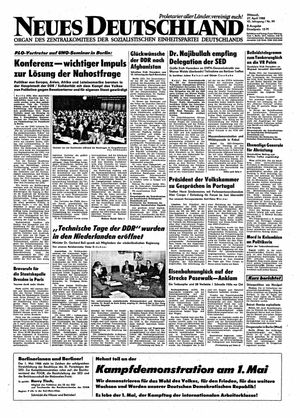 Neues Deutschland Online-Archiv vom 27.04.1988