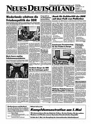 Neues Deutschland Online-Archiv vom 28.04.1988
